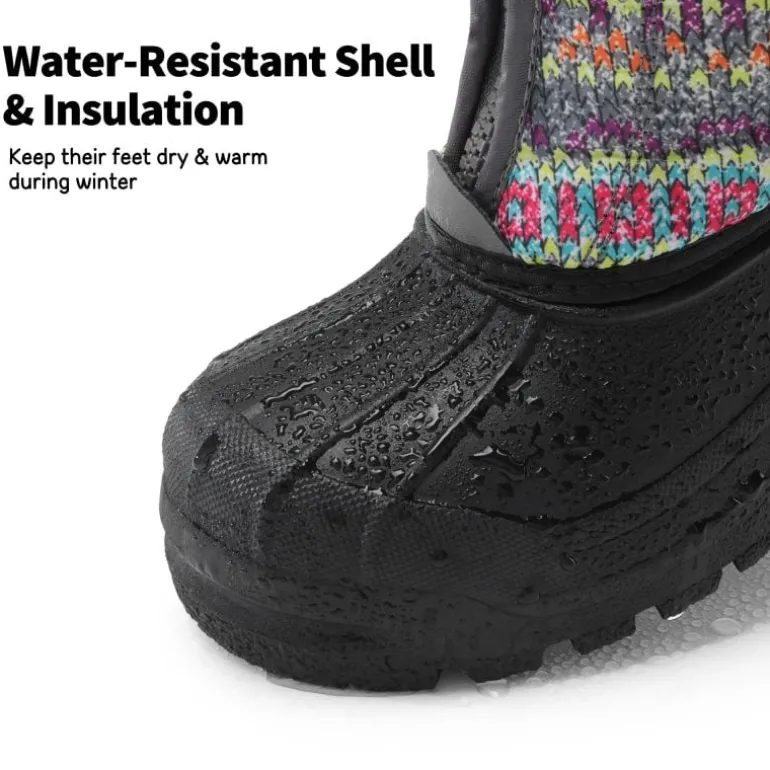Kids Waterproof Snow Boots for boys and girls