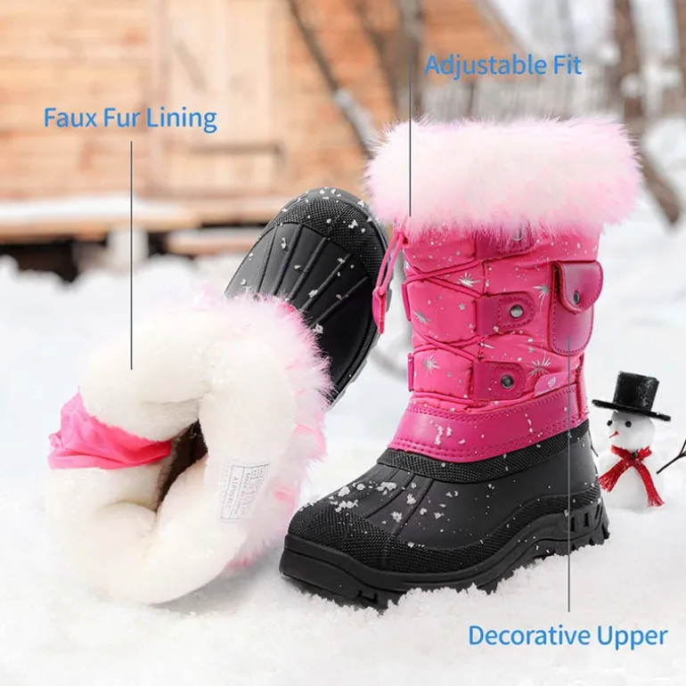 Kids Waterproof Warm Snow Boots