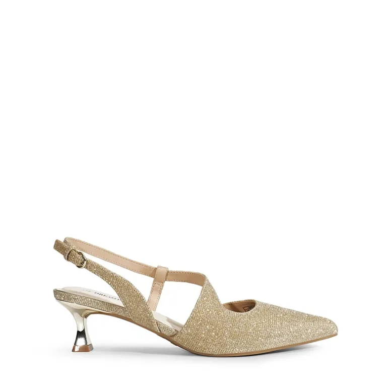 Kitten Heel Slingback Pumps