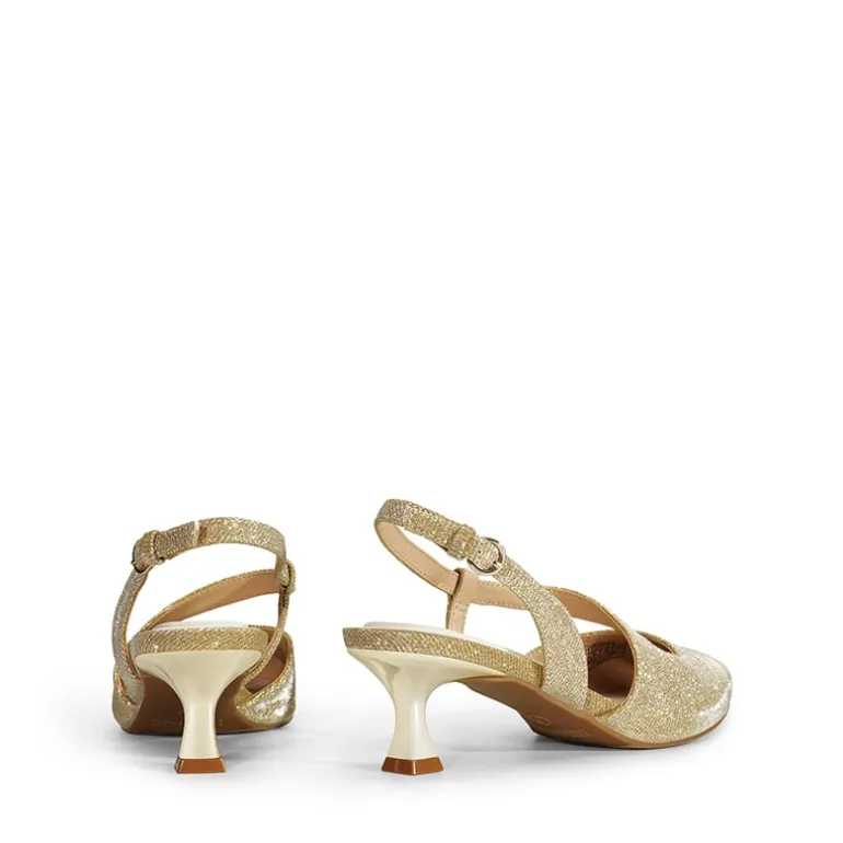 Kitten Heel Slingback Pumps
