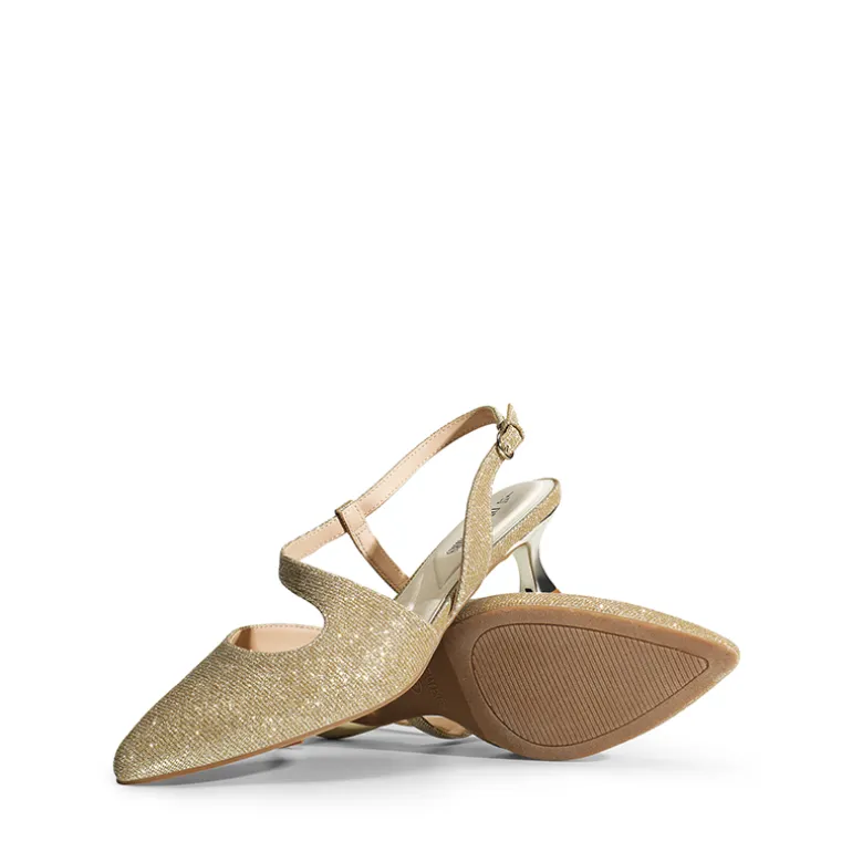 Kitten Heel Slingback Pumps