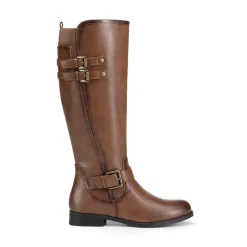 Knee High Buckle Riding Boots
