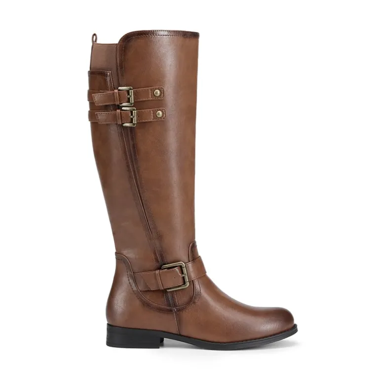 Knee High Buckle Riding Boots