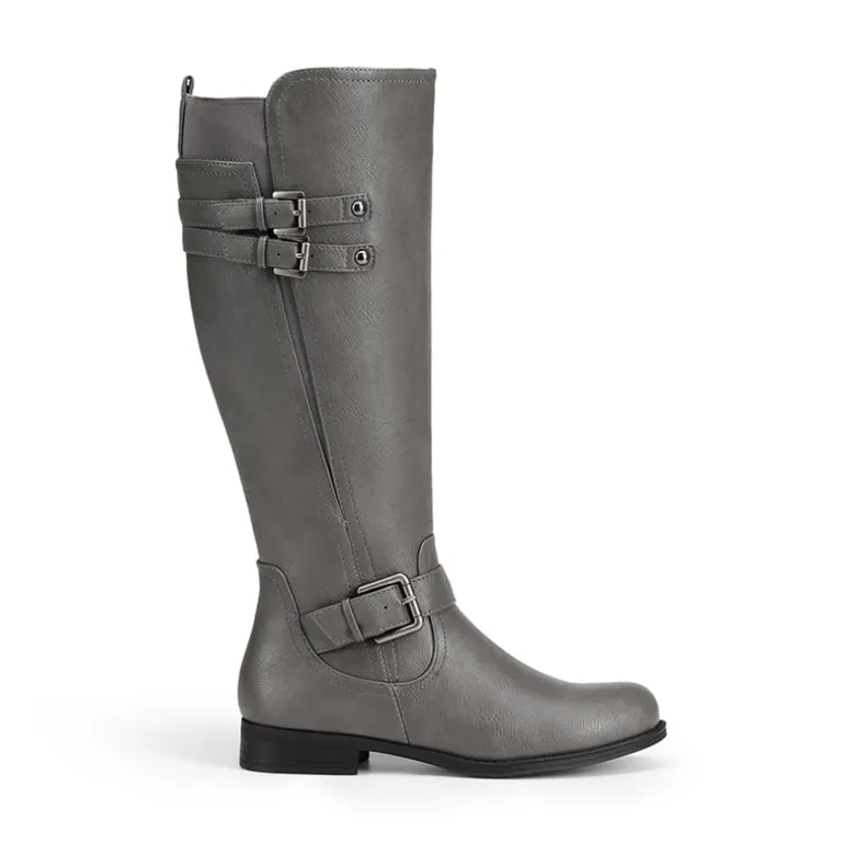 Knee High Buckle Riding Boots