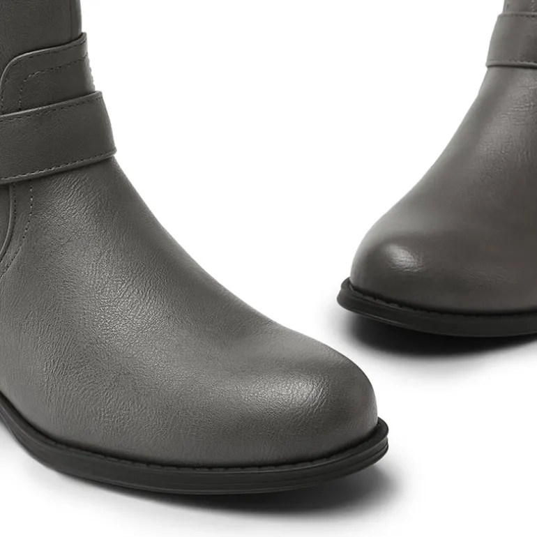 Knee High Buckle Riding Boots