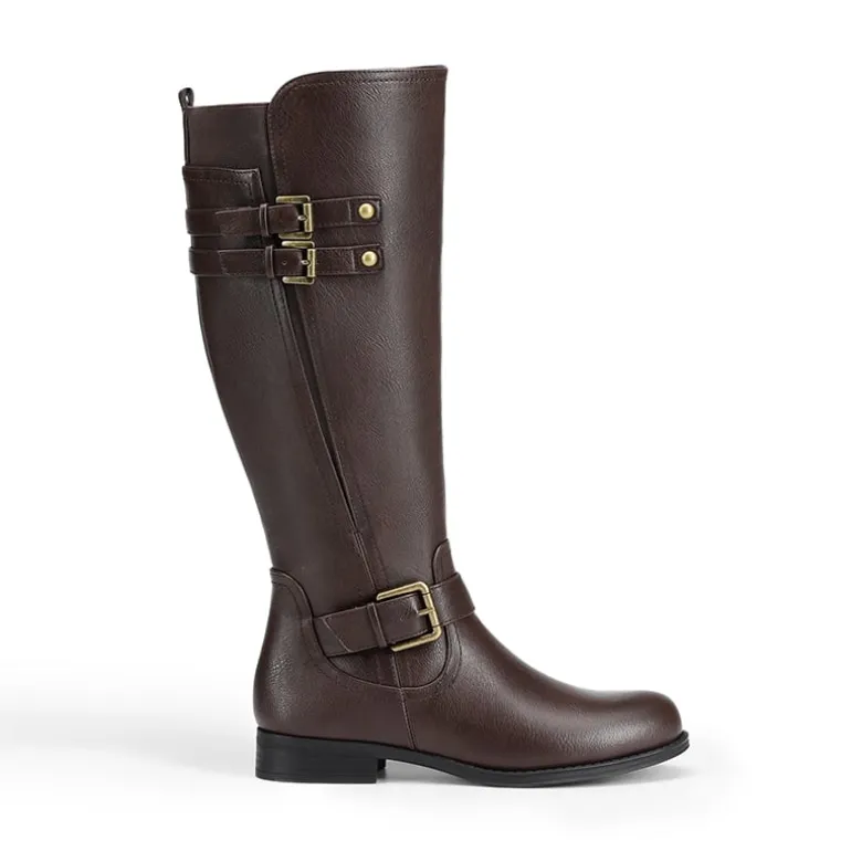 Knee High Buckle Riding Boots