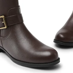 Knee High Buckle Riding Boots