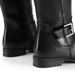 Knee High Buckle Riding Boots