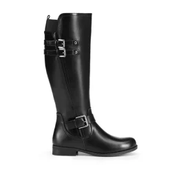 Knee High Buckle Riding Boots