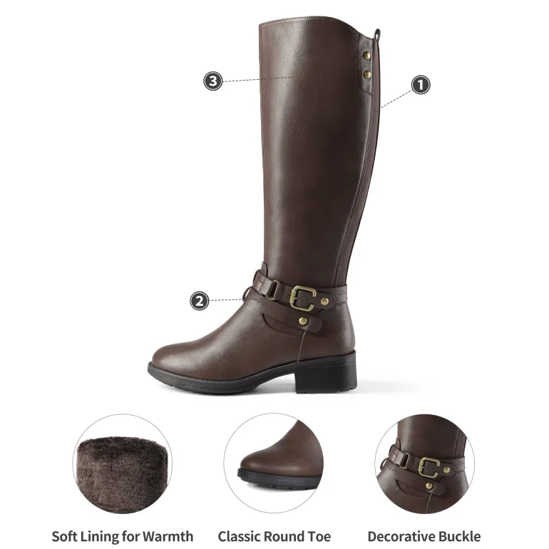 Knee High Fur Lined Boots