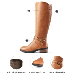 Knee High Fur Lined Boots