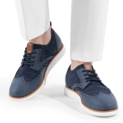 [KnitFlex SmartCraft+] Men's Cushioned Wingtip Oxford Shoes