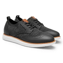 [KnitFlex SmartCraft+] Men's Cushioned Wingtip Oxford Shoes