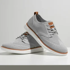 [KnitFlex SmartCraft] Men's Lightweight Wingtip Oxford Shoes