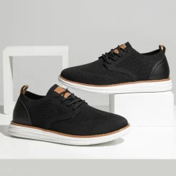 [KnitFlex SmartCraft] Men's Lightweight Wingtip Oxford Shoes