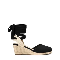 Lace Up Espadrilles Wedge Sandals