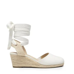 Lace Up Espadrilles Wedge Sandals