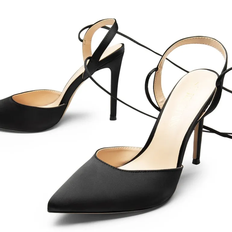 Lace-Up High Stilleto Pumps
