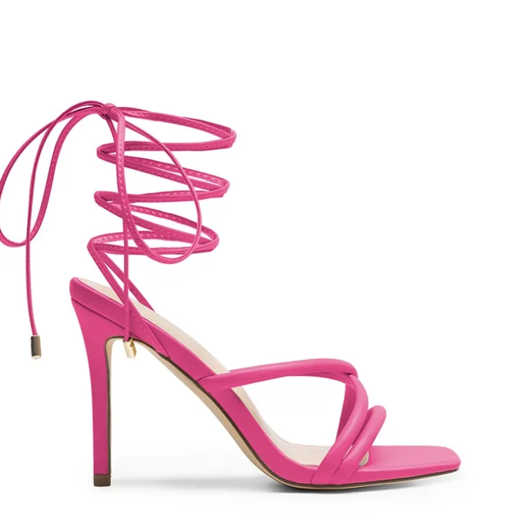 Lace Up Strappy Stilleto Sandals