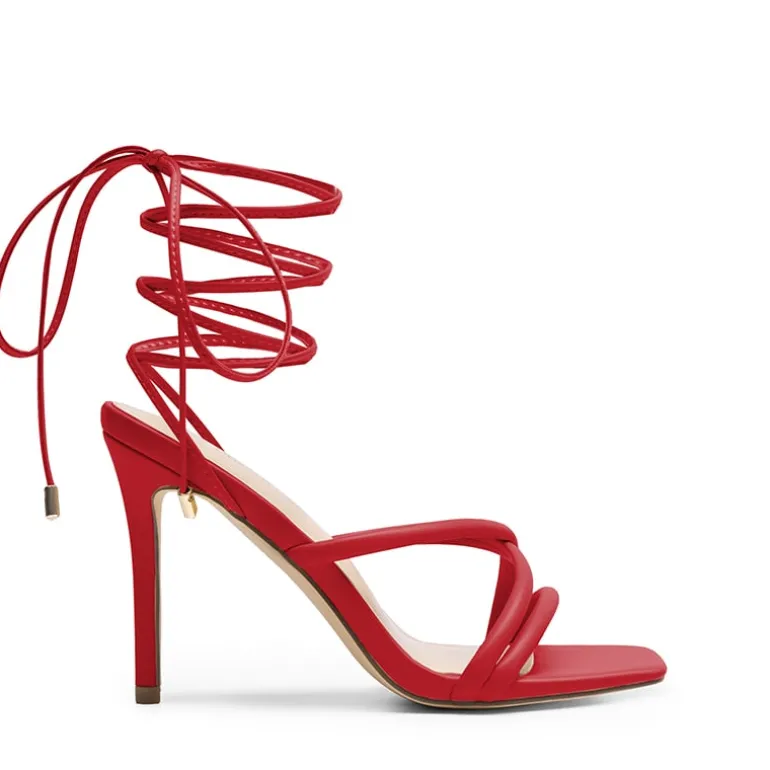 Lace Up Strappy Stilleto Sandals
