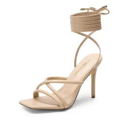 Lace Up Strappy Stilleto Sandals