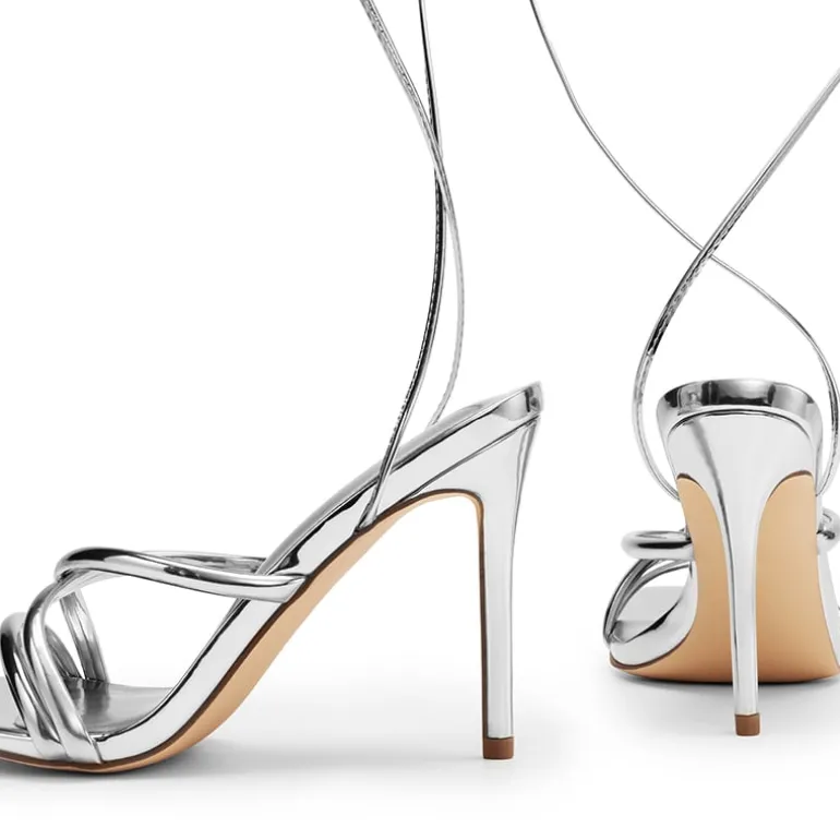 Lace Up Strappy Stilleto Sandals