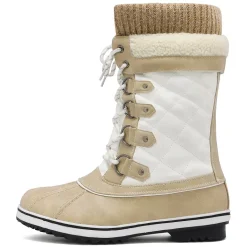 Lace Up Winter Fur Snow Boots