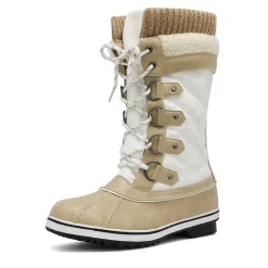 Lace Up Winter Fur Snow Boots