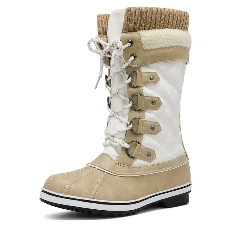 Lace Up Winter Fur Snow Boots