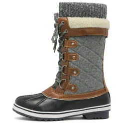 Lace Up Winter Fur Snow Boots