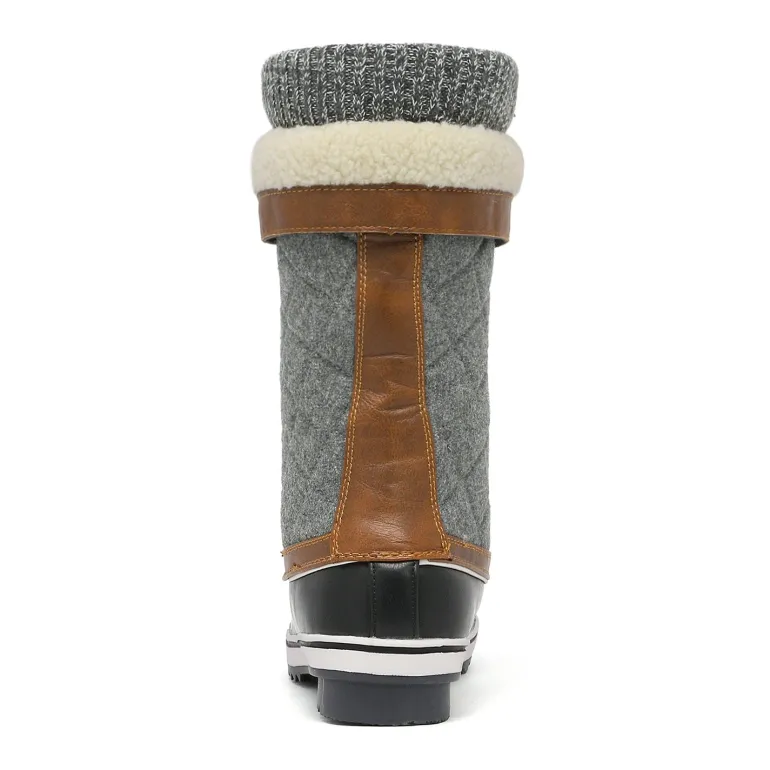 Lace Up Winter Fur Snow Boots