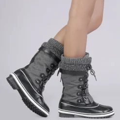 Lace Up Winter Fur Snow Boots