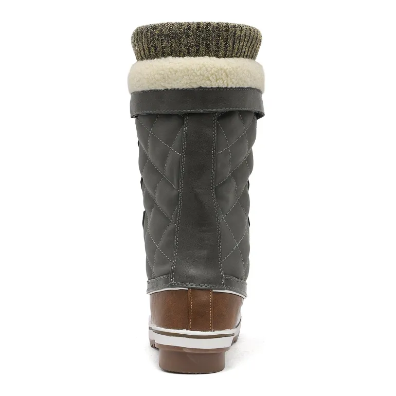 Lace Up Winter Fur Snow Boots