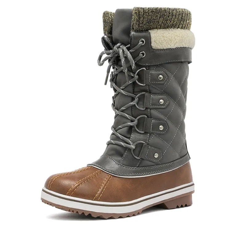 Lace Up Winter Fur Snow Boots