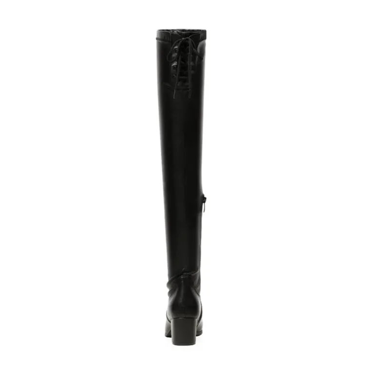 Laurence Chunky Heel Thigh High Boots
