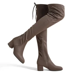 Laurence Chunky Heel Thigh High Boots