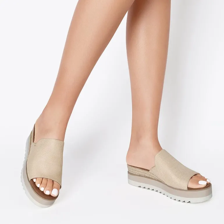 Lightweight Canvas Upper Wedge Sandals