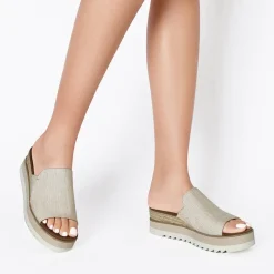 Lightweight Canvas Upper Wedge Sandals