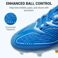 Lightweight Three-Zone Stud Kids' Soccer Cleats for Boys & Girls