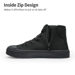 [LilLegends CourtStar] Kids Canvas High-Top Casual Sneakers