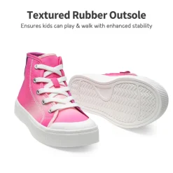 [LilLegends CourtStar] Kids Canvas High-Top Casual Sneakers