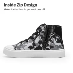 [LilLegends CourtStar] Kids Canvas High-Top Casual Sneakers