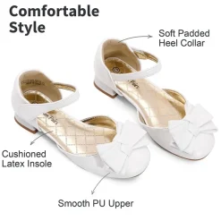 Low Heel Bow Ankle Strap Sandals