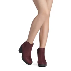 Low Heel Chunky Ankle Boots