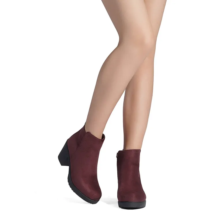 Low Heel Chunky Ankle Boots