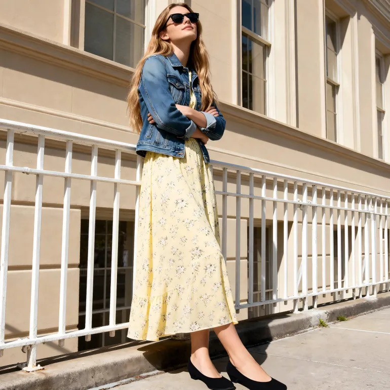 Low Heel Chunky Pump Shoes