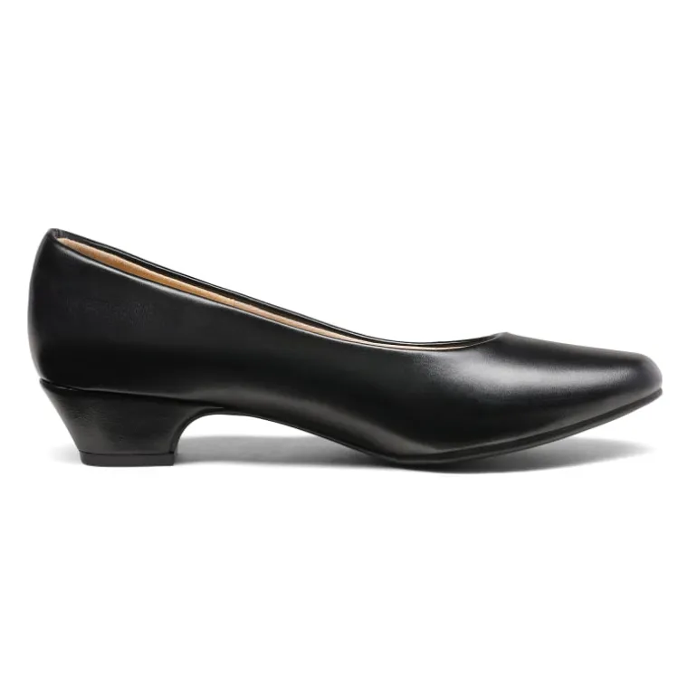 Low Heel Chunky Pump Shoes