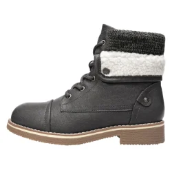 Low Heel Lace Up Ankle Boots