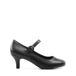Low Kitten Heel Mary Jane Pumps