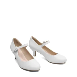 Low Kitten Heel Mary Jane Pumps